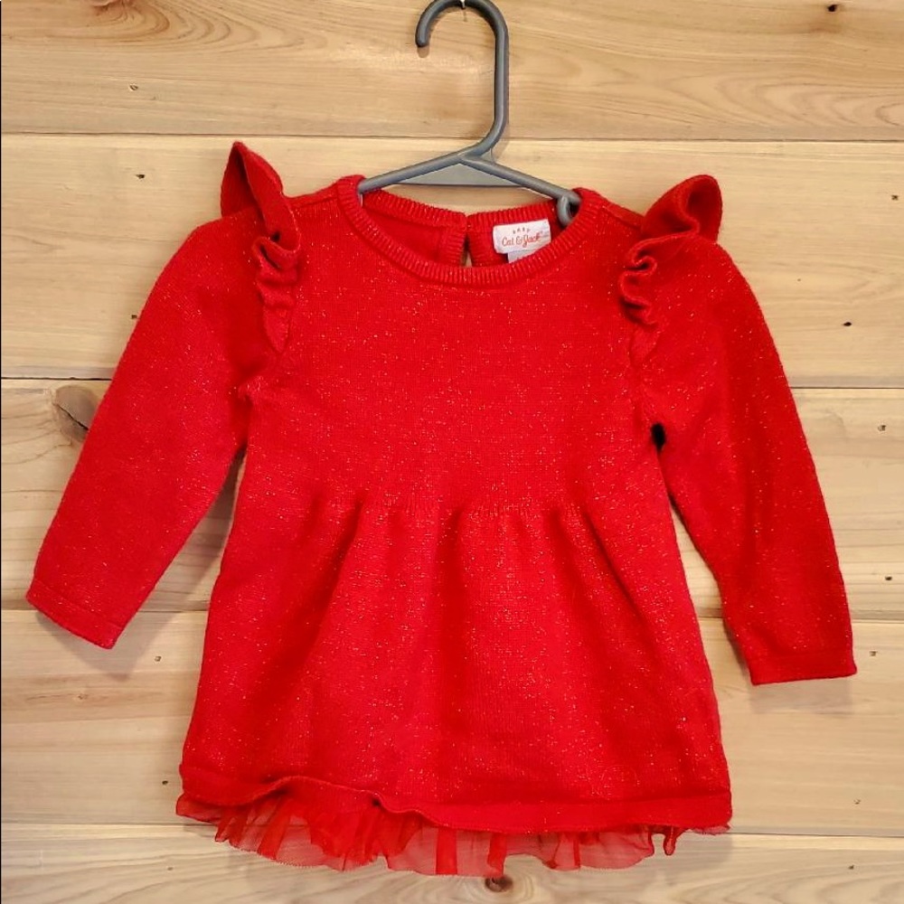 Christmas Sparkly Sweater Dress